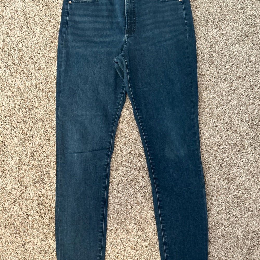 Express High Rise Hyper Stretch Skinny Jeans, 8R